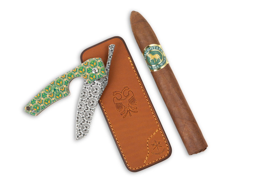 Les Fines Lames Olive Wood Cigar Knife