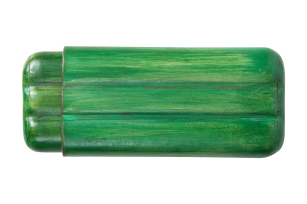 Green leather cigar holder (regular) - Image 2