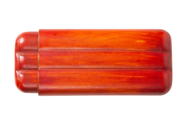 Orange leather cigar holder (regular) - Image 2