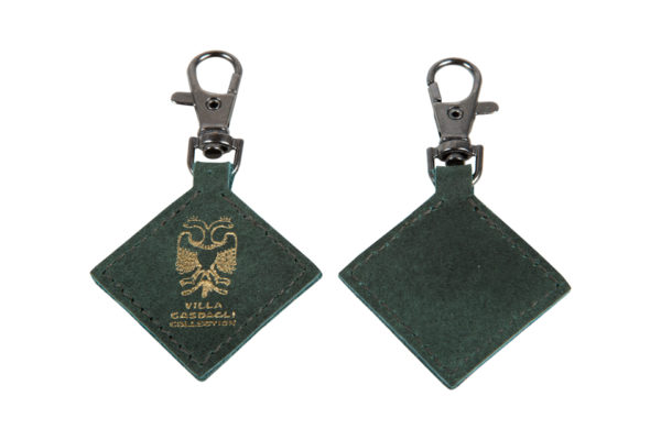 Villa Casdagli Collection leather keyholder_green