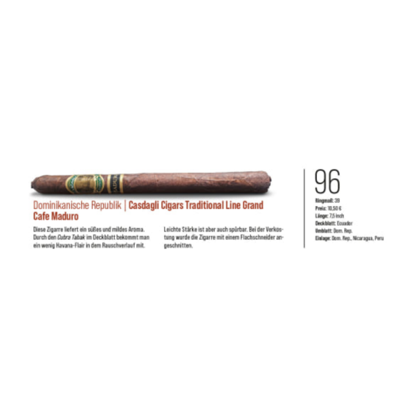 Casdagli Cigars Grand Café Maduro review_Zigarren Magazine